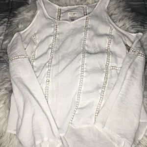 Contempo Cold Shoulder Long Sleeve Girls Small